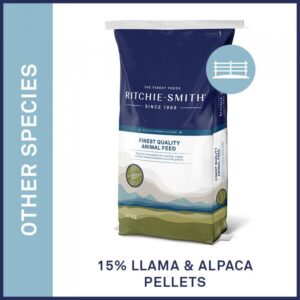 15% llama and alpaca pellets bag